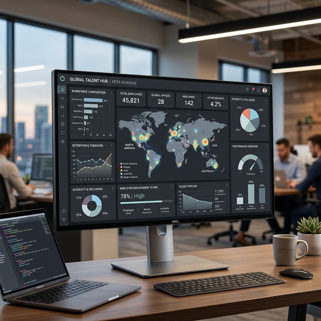 Live Face Detection HR System.